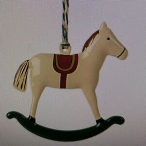 Maileg ROCKING HORSE Ornament Metal 2025 NWOT Christmas Holiday collectible gift